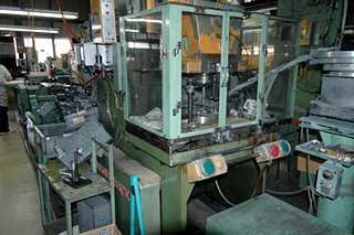 Impact extrusion press production line
